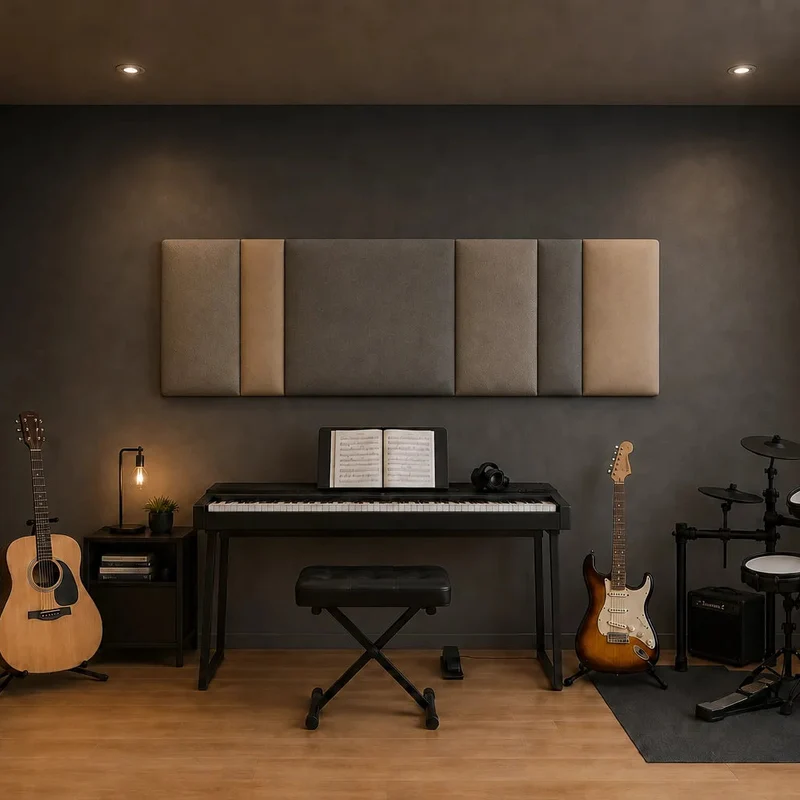 Padded Wall Panels Set 1 Olive