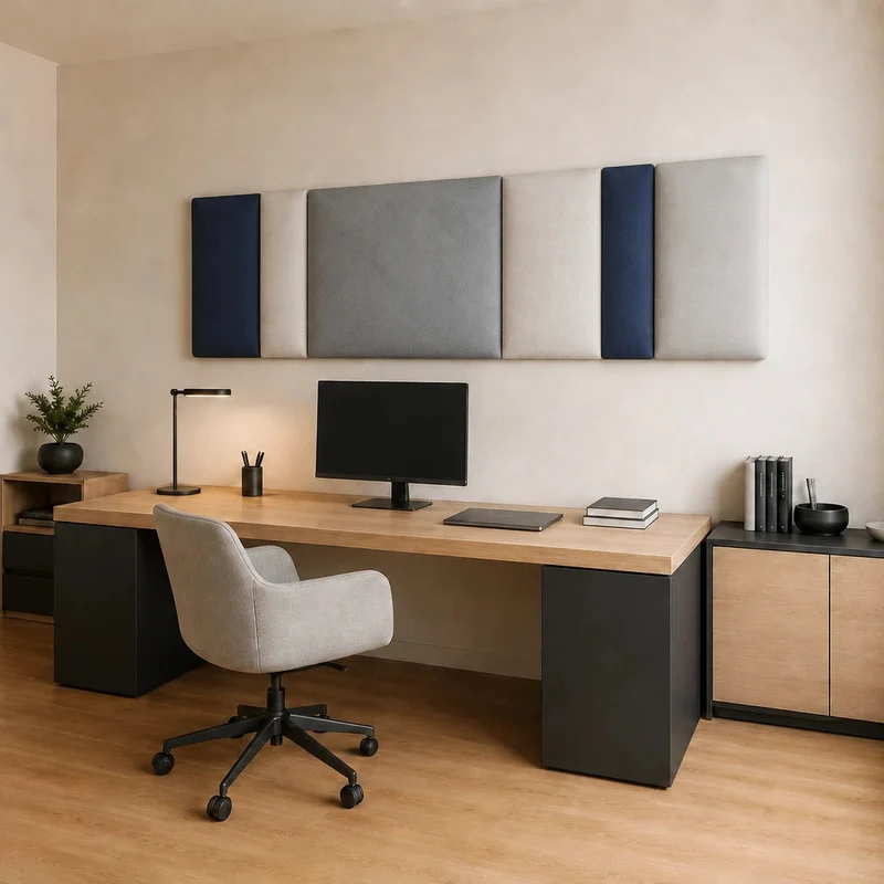 Padded Wall Panels Set 1 Grey