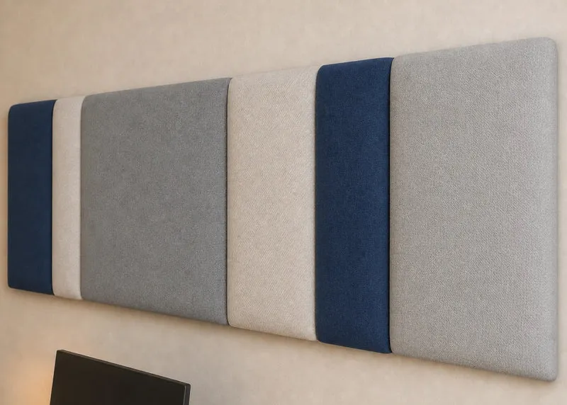 Padded Wall Panels Set 1 Grey