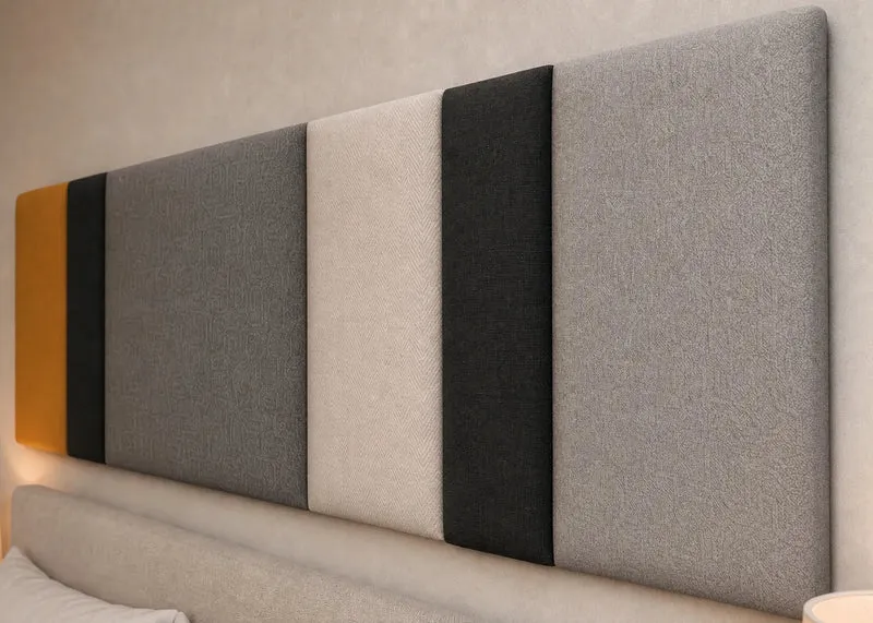 Padded Wall Panels Set 1 Mustard