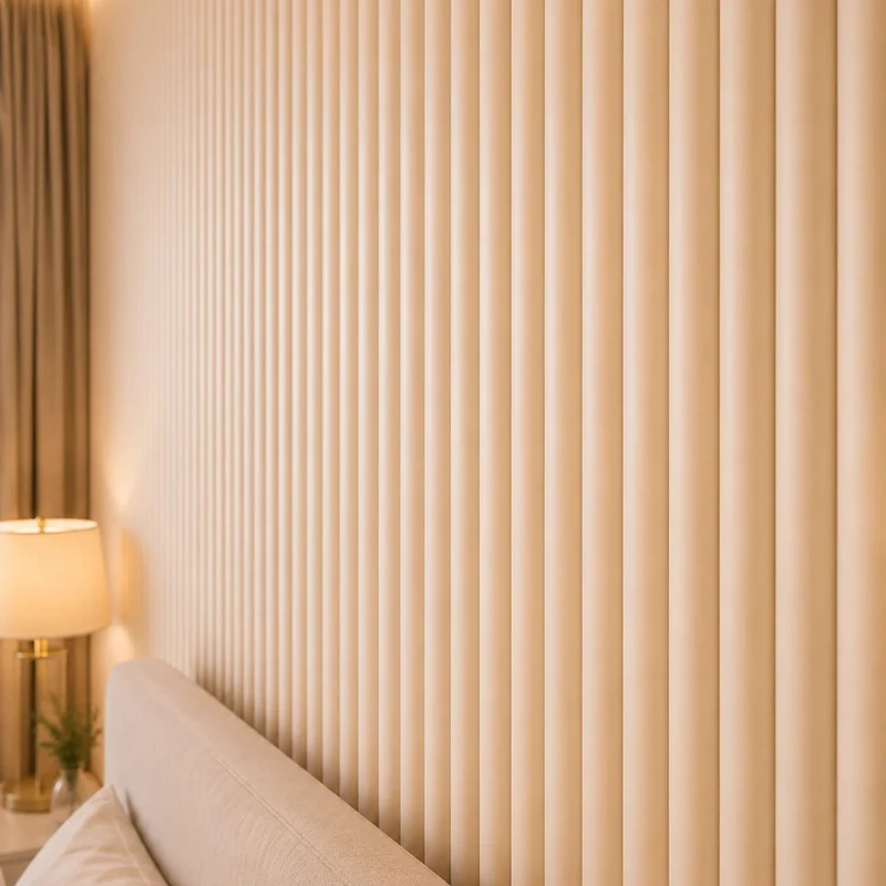 MDF Fluted Wall Panels - Beige