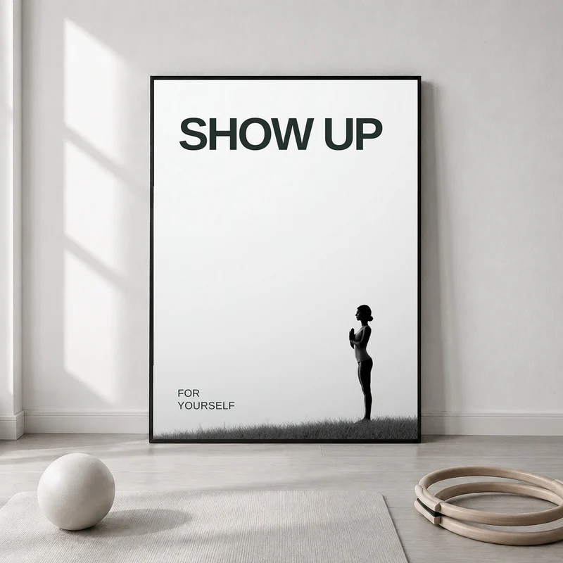 Show Up für dich Leinwand
