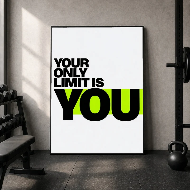Your Only Limit Is You Neon Poster