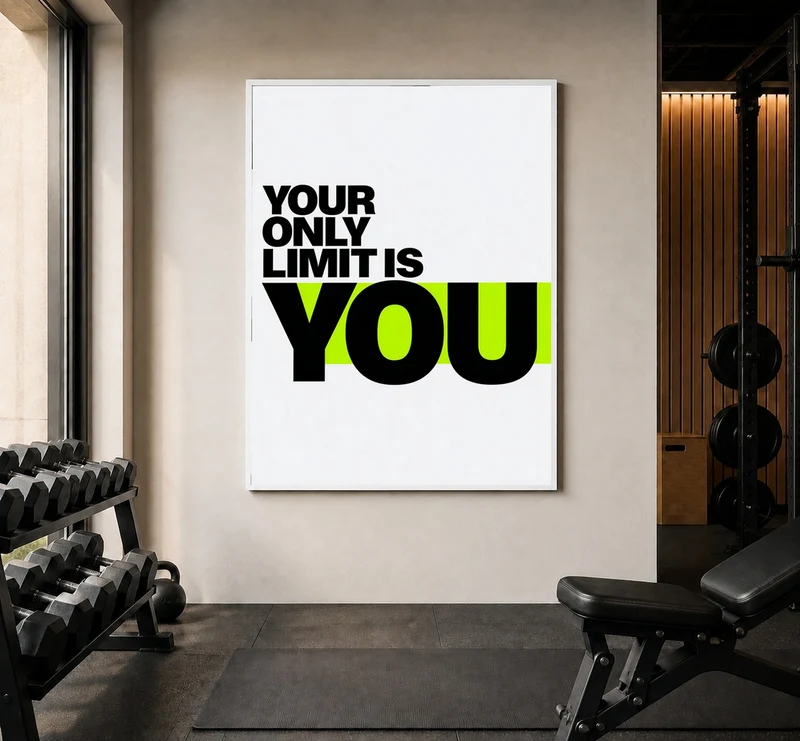 Your Only Limit Is You Neon Poster