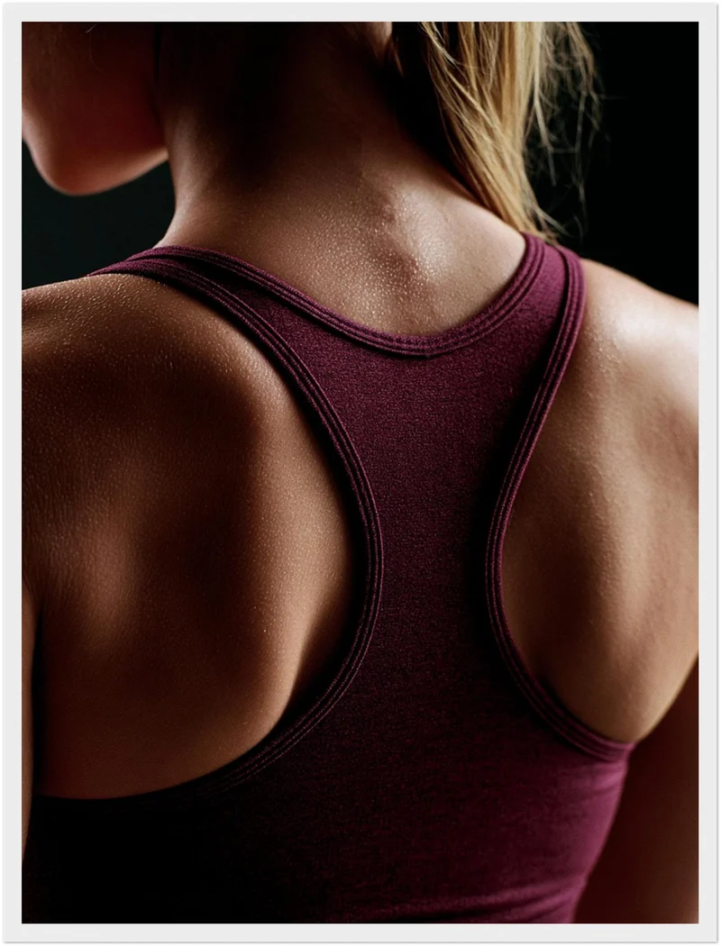 Sportlerin Rueckenansicht Poster