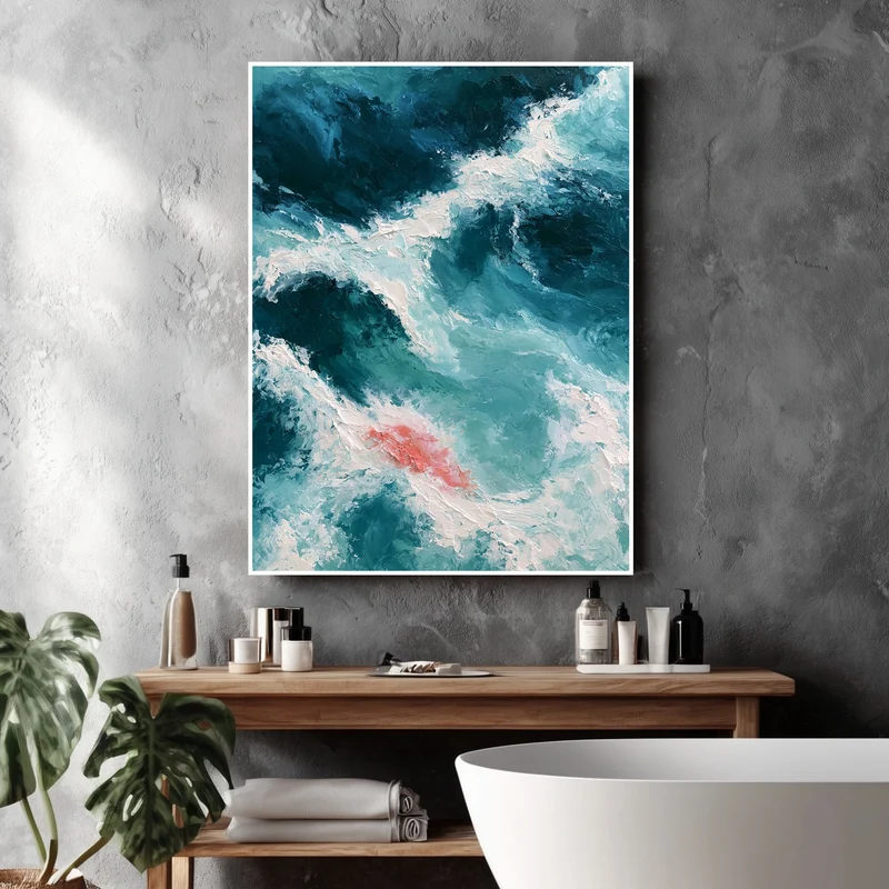 Meereswellen Ölgemälde Poster