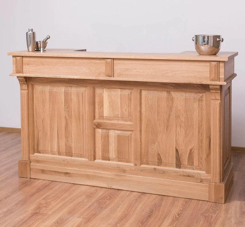 Landhausbar aus massiver Eiche | Cocktail Bar | Kaffeetheke in 2 Größen