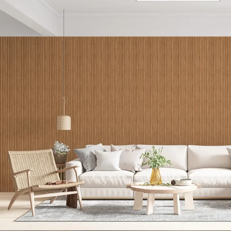 MDF Fluted Wall Panels - Natural Oak