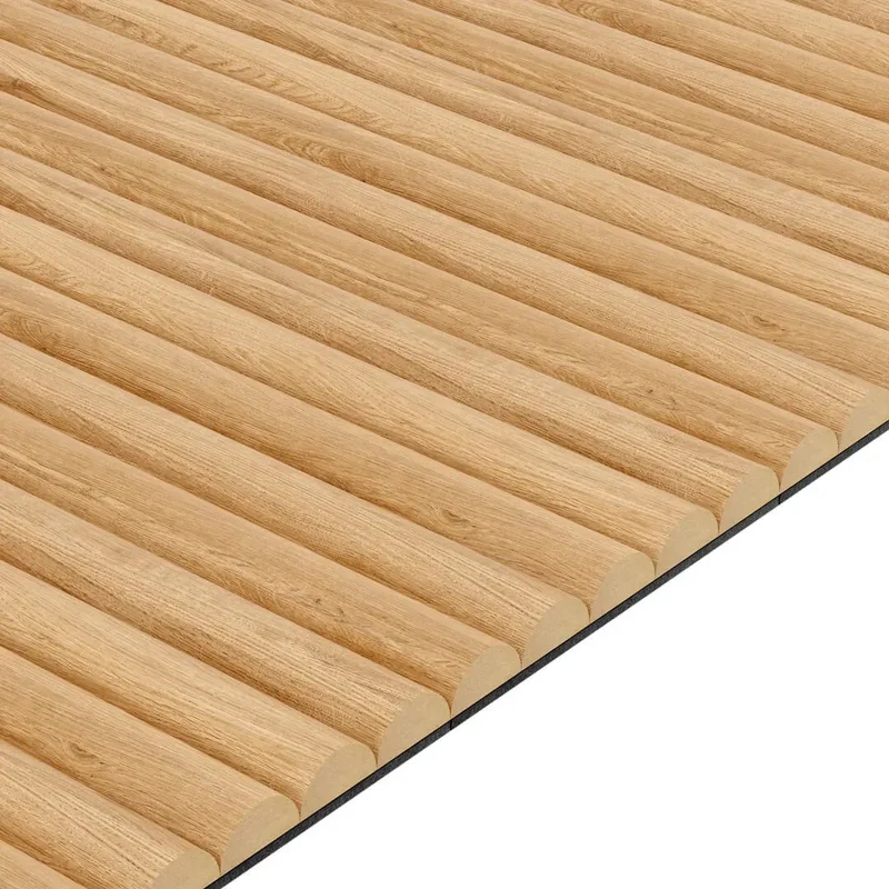 MDF Fluted Wall Panels - Natural Oak