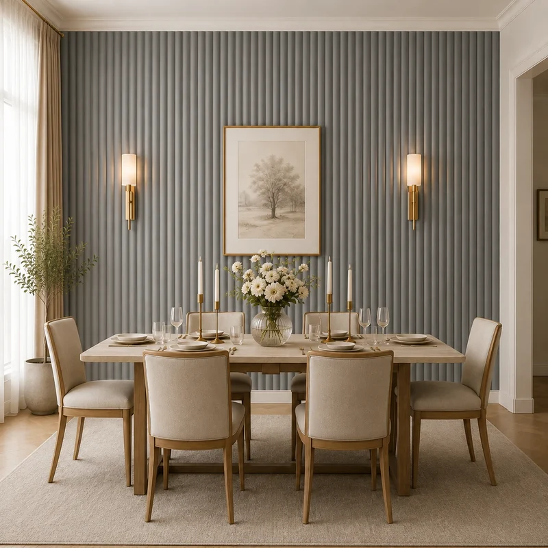MDF Fluted Wall Panels - Grey