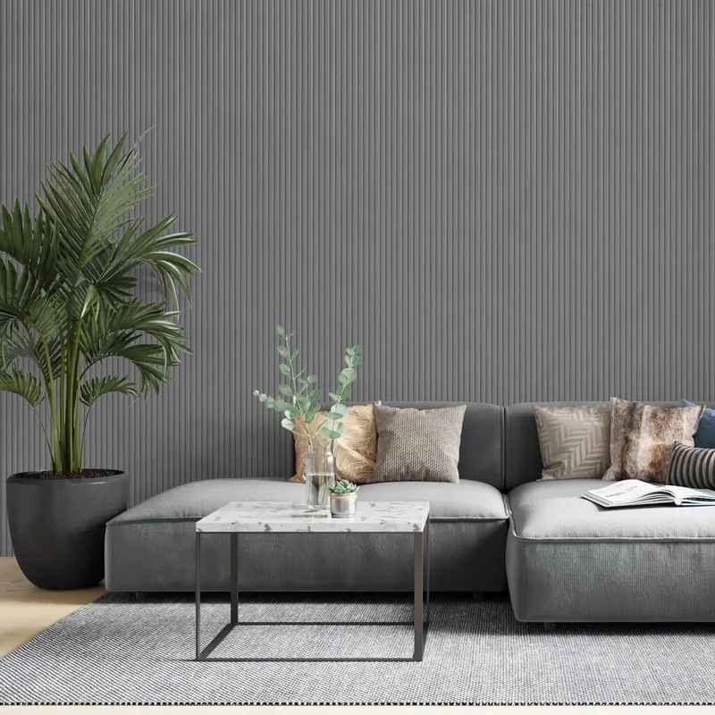 MDF Fluted Wall Panels - Grey