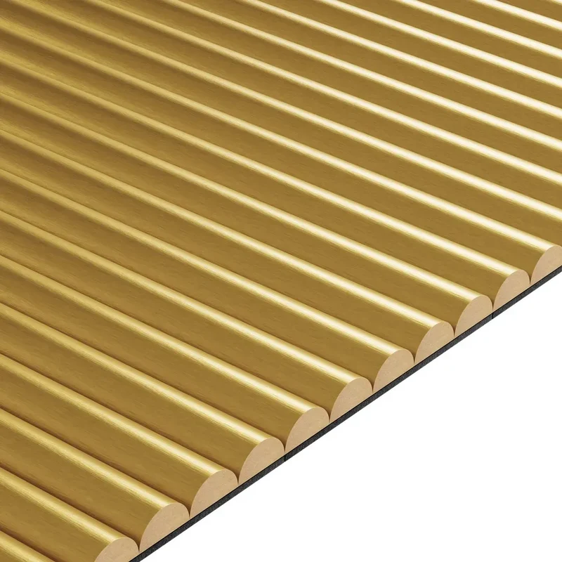 MDF Fluted Wall Panels - Golden