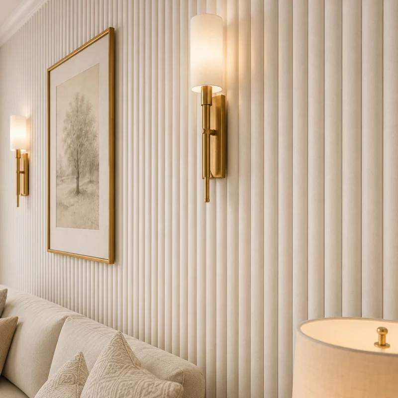 MDF Fluted Wall Panels - White Matt