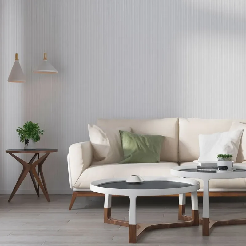 MDF Fluted Wall Panels - White Matt