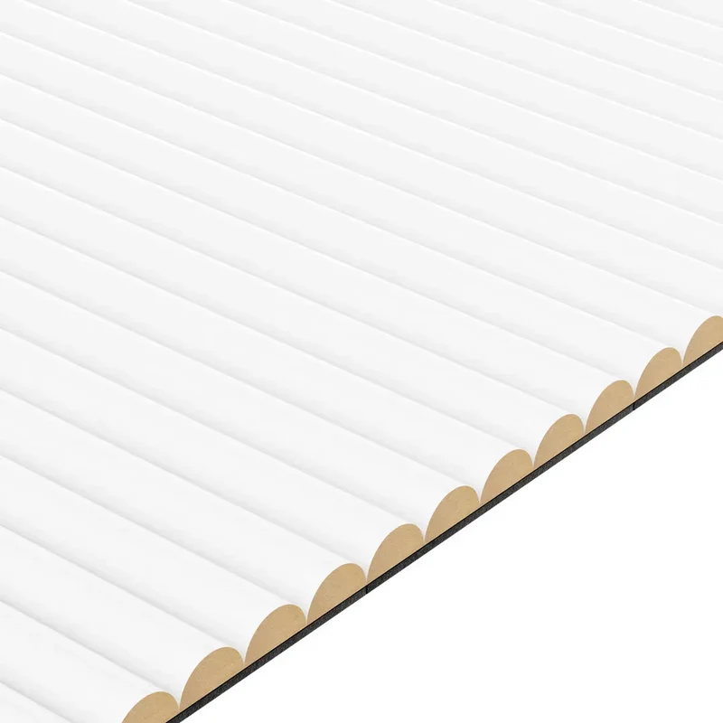 MDF Fluted Wall Panels - White Matt