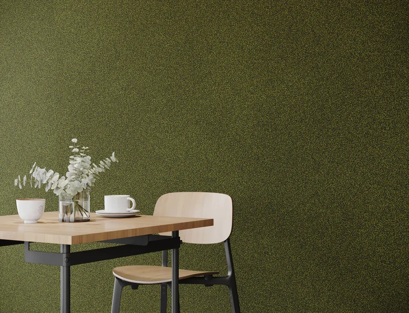 BEIGE Plain Acoustic Wallpaper - 90% Wool