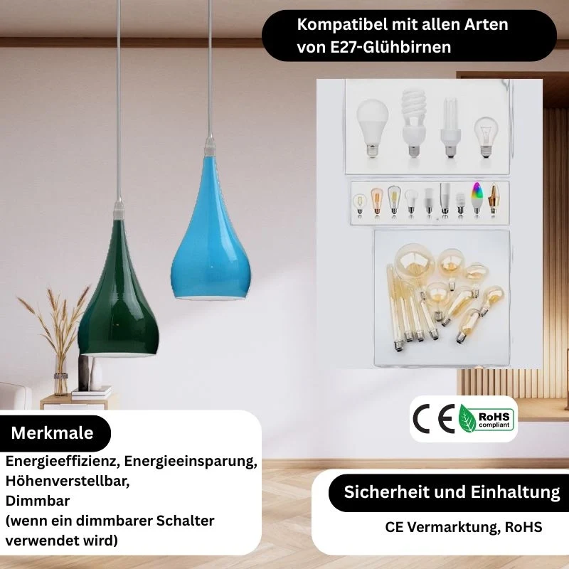 Moderne Industrie Pendelleuchte Hängelampe~3279