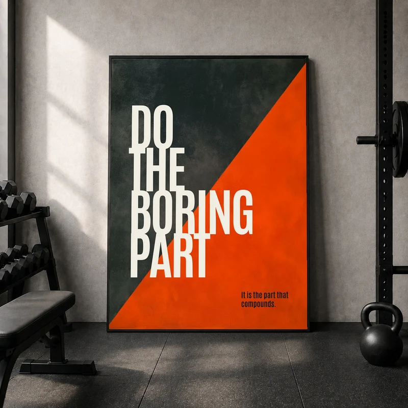Tue das Langweilige Poster