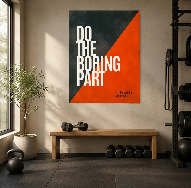 Tue das Langweilige Poster