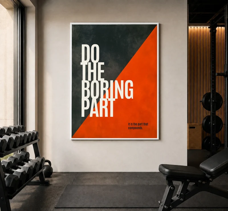 Tue das Langweilige Poster
