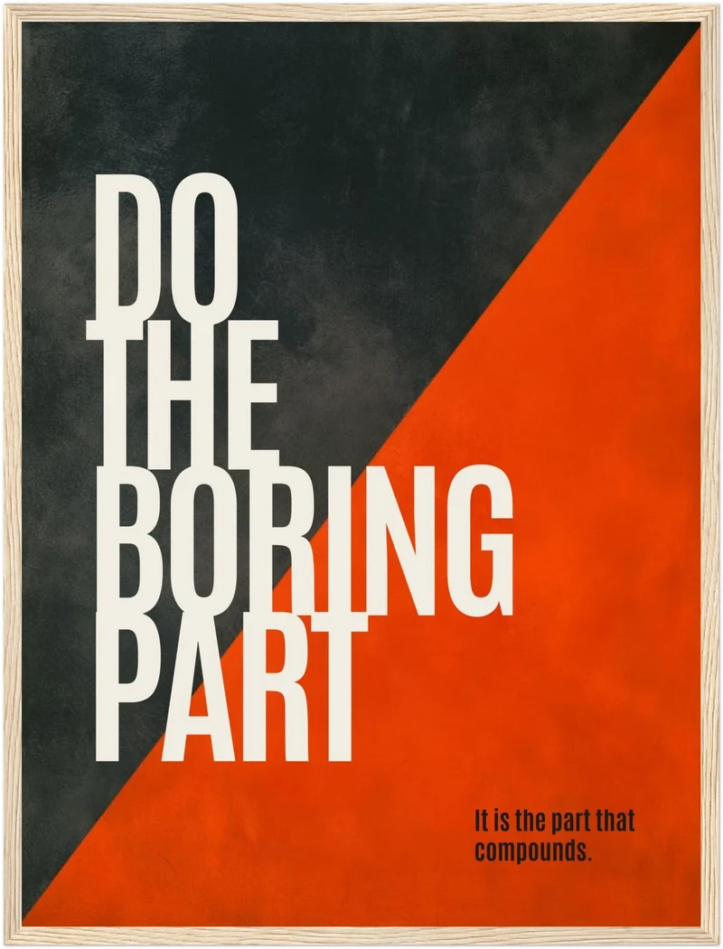 Tue das Langweilige Poster
