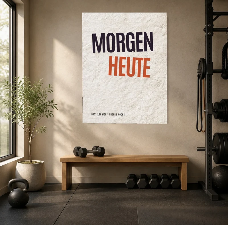 Morgen wird Heute Leinwand