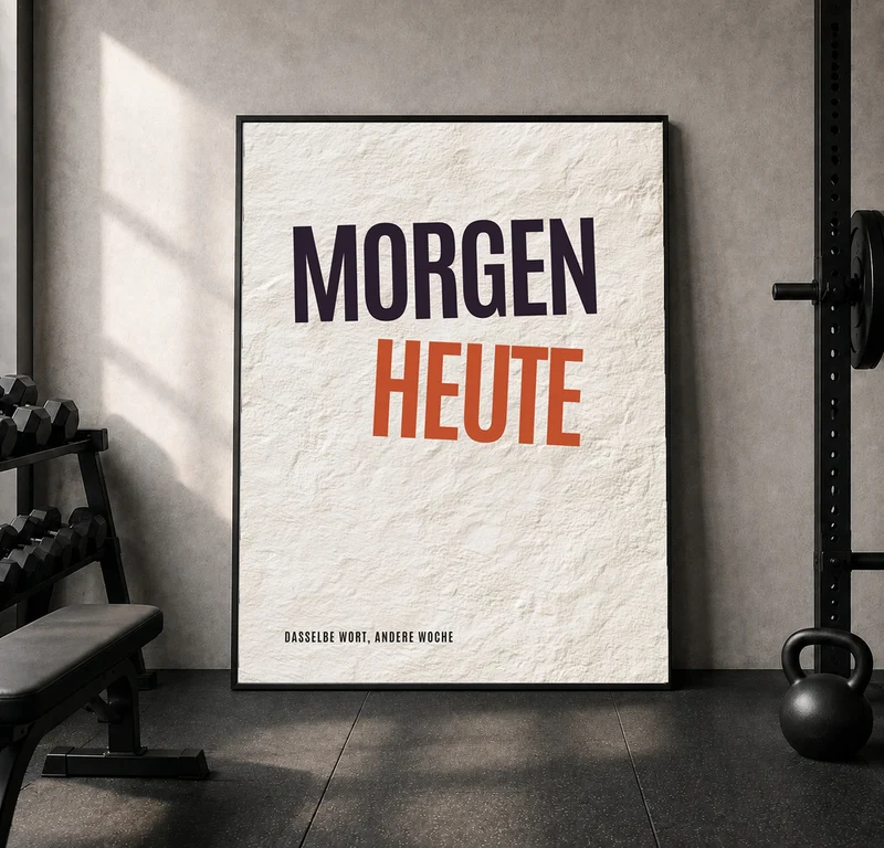Morgen wird Heute Leinwand