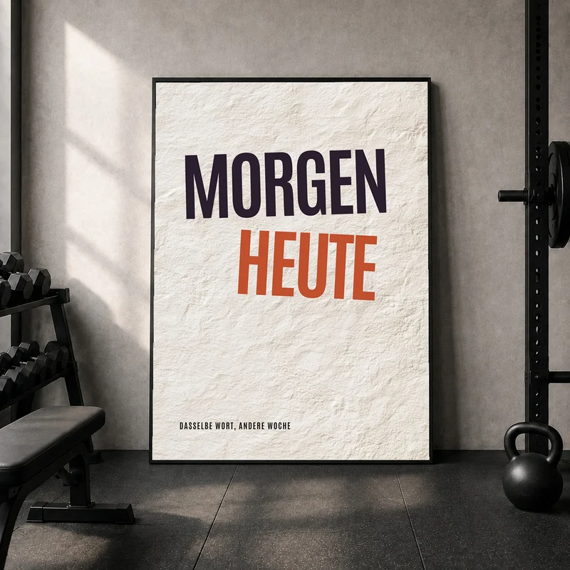 Morgen wird Heute Poster