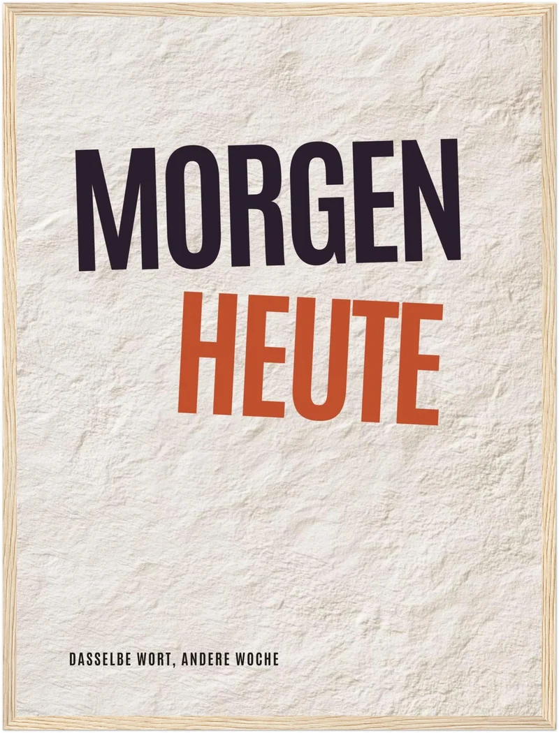 Morgen wird Heute Poster