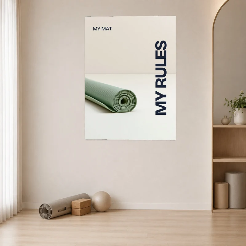 My Mat My Rules Leinwand