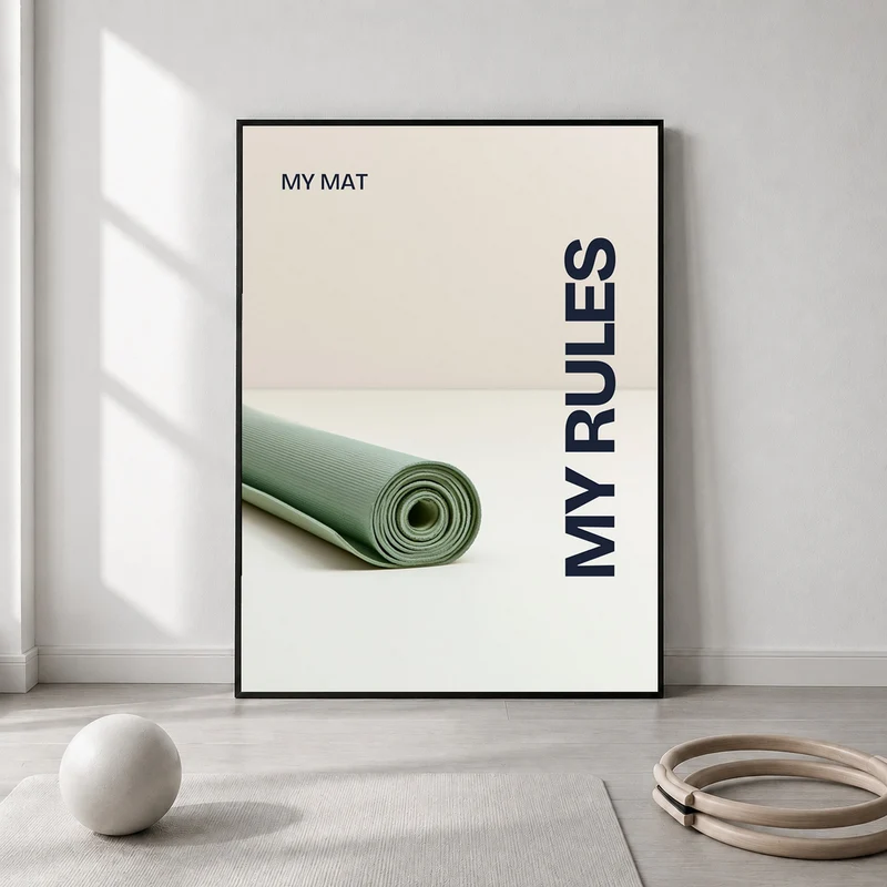 My Mat My Rules Leinwand