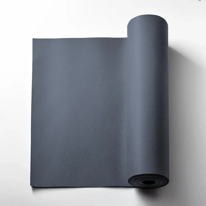 ASH GREY Plain Acoustic Wallpaper - 90% Wool