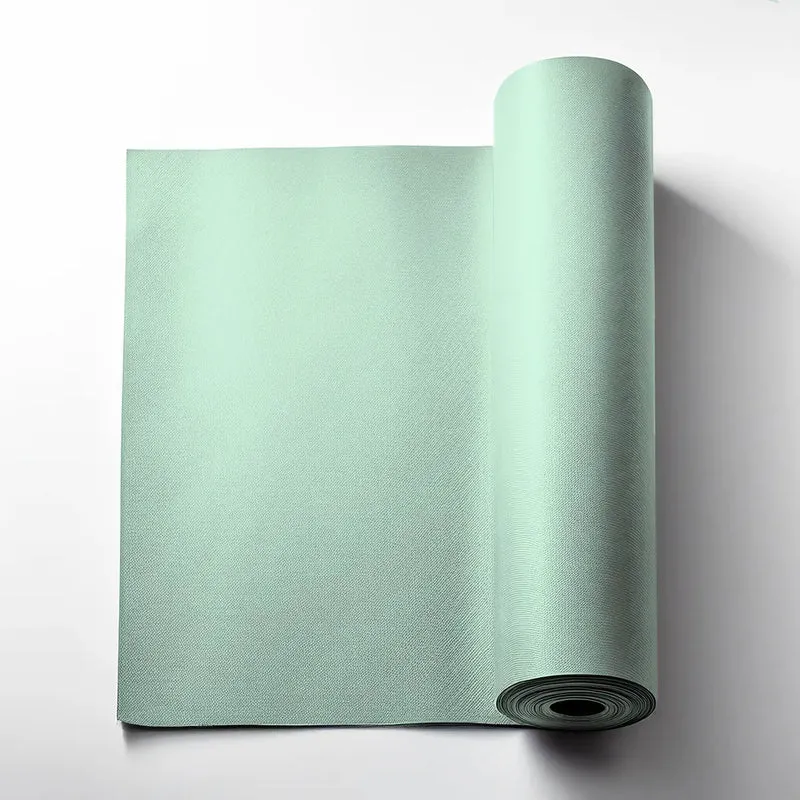 WINTER MINT Plain Acoustic Wallpaper - 90% Wool