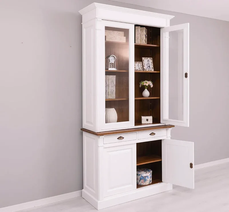 Aktenschrank aus Massivholz | Bücherschrank - Vitrine