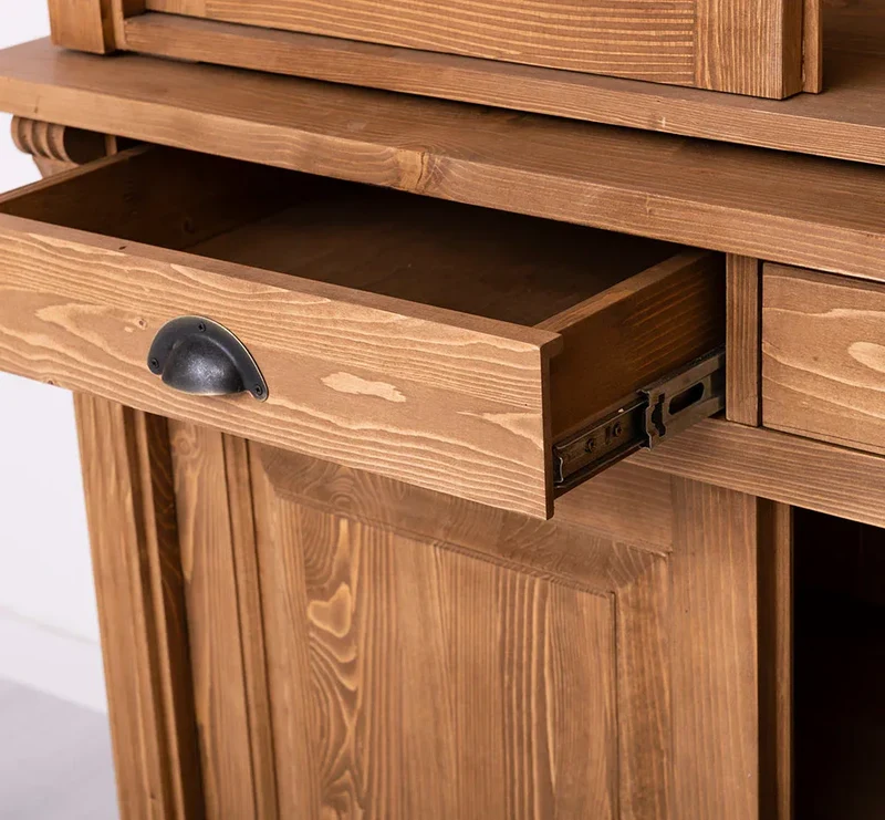 Aktenschrank aus Massivholz | Bücherschrank - Vitrine
