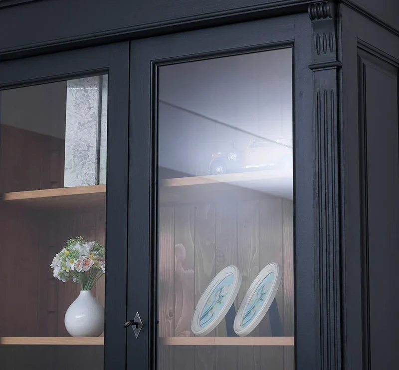 Aktenschrank aus Massivholz | Bücherschrank - Vitrine