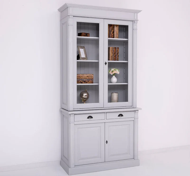 Aktenschrank aus Massivholz | Bücherschrank - Vitrine