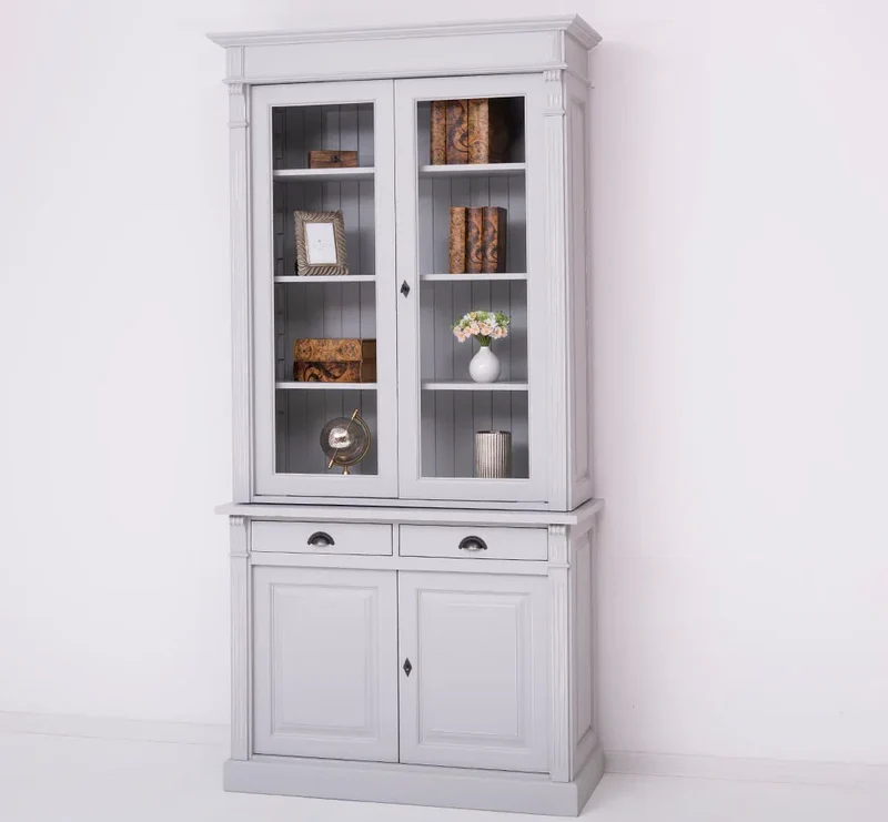 Aktenschrank aus Massivholz | Bücherschrank - Vitrine