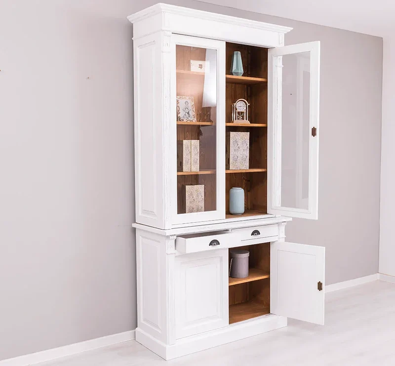 Aktenschrank aus Massivholz | Bücherschrank - Vitrine