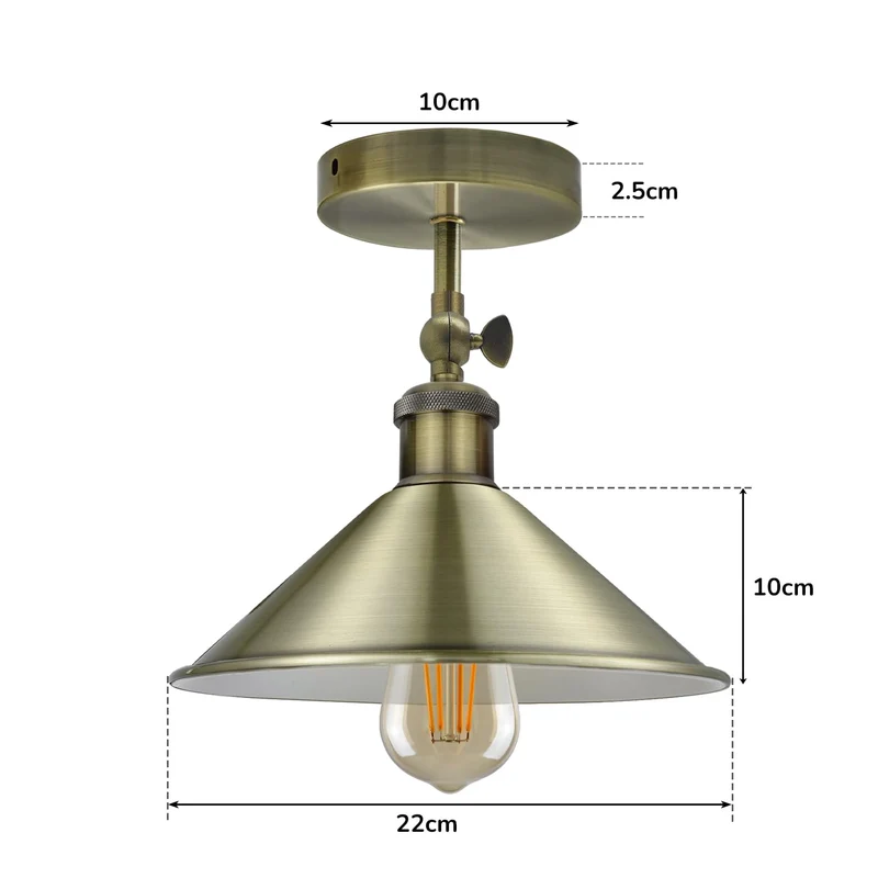Schwarze Deckenleuchten verstellbar Vintage Deckenlampe~3259