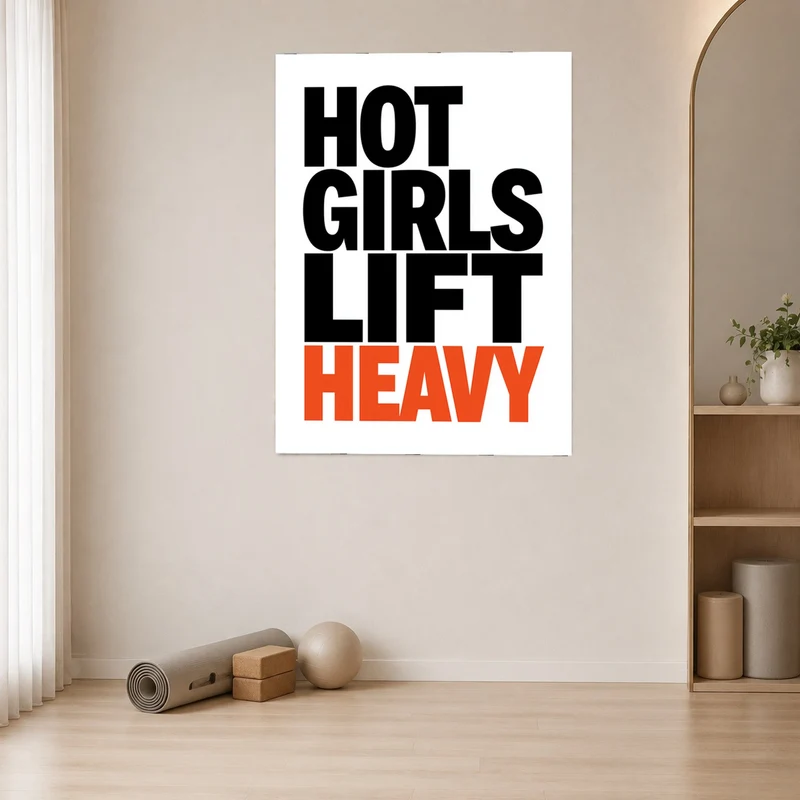 Hot Girls Lift Heavy Leinwand
