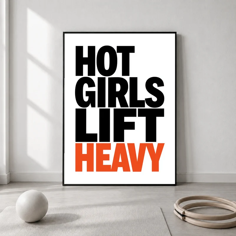 Hot Girls Lift Heavy Leinwand