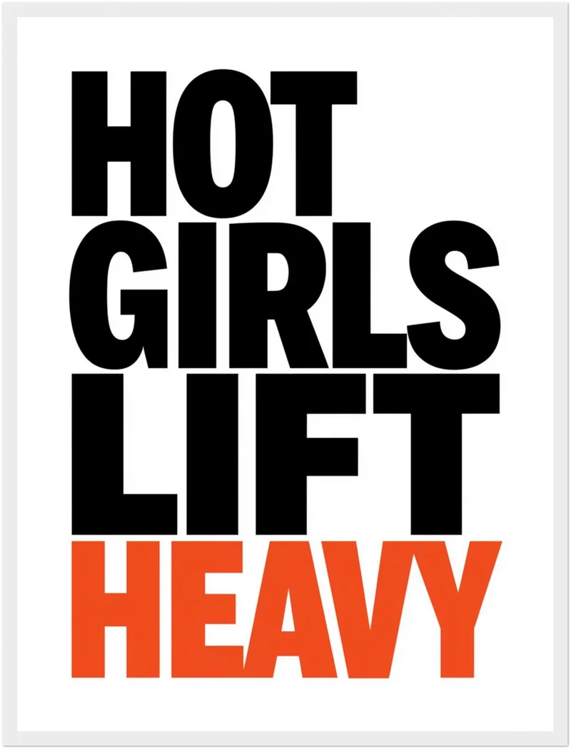 Hot Girls Lift Heavy Poster
