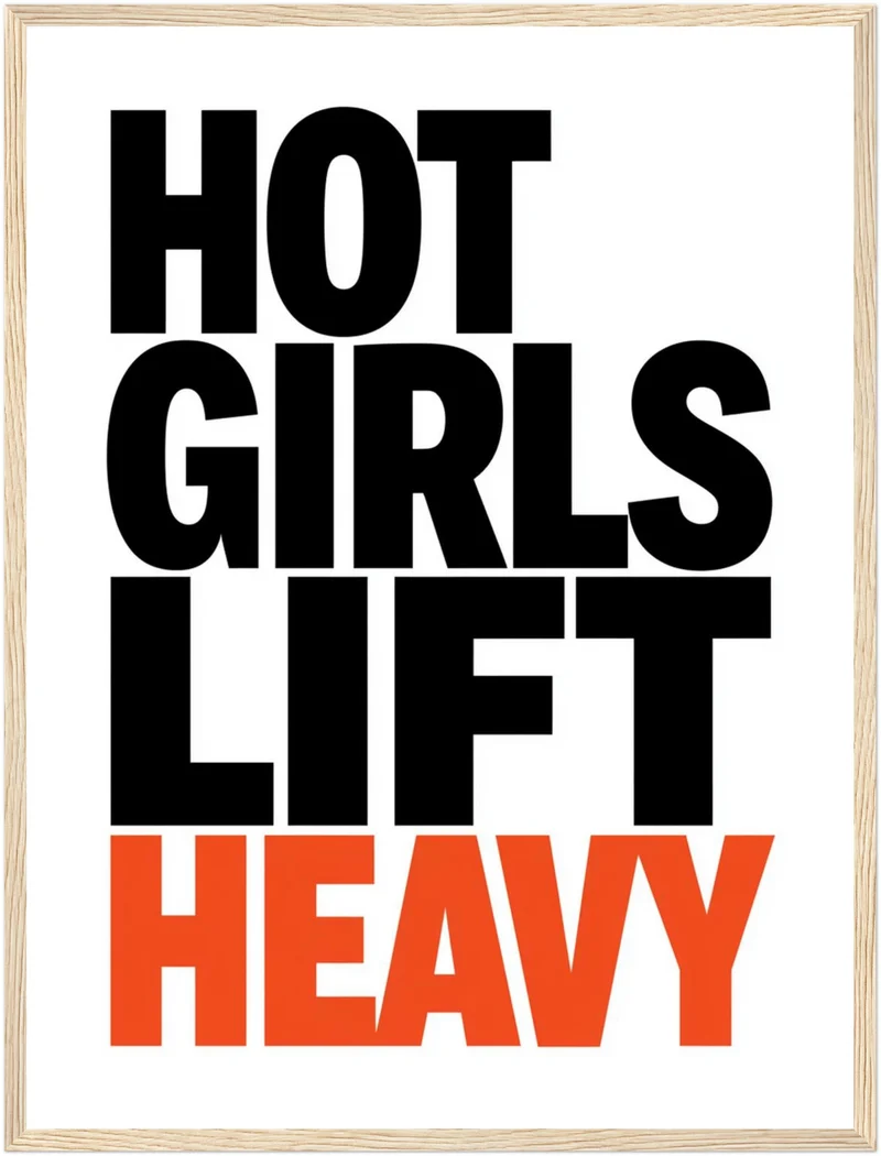 Hot Girls Lift Heavy Poster
