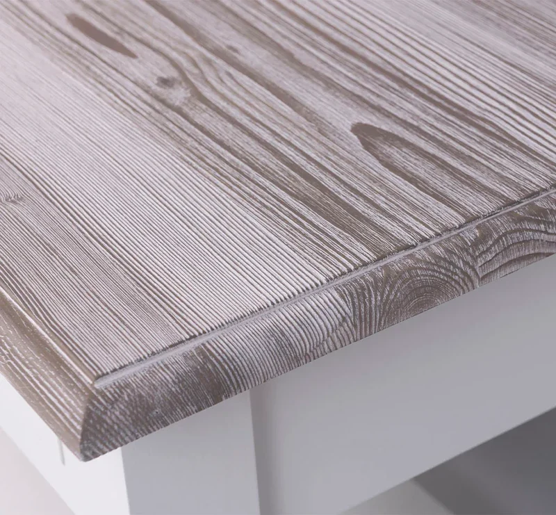 Konsolentisch aus Massivholz | Wandtisch mit 2 Schubladen