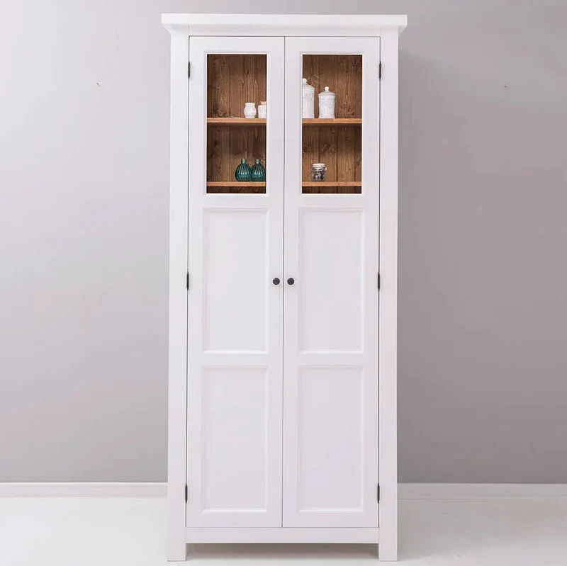 Buffetschrank aus Massivholz | Geschirrschrank- und Gewürzschrank mit Staufächern in den Türen