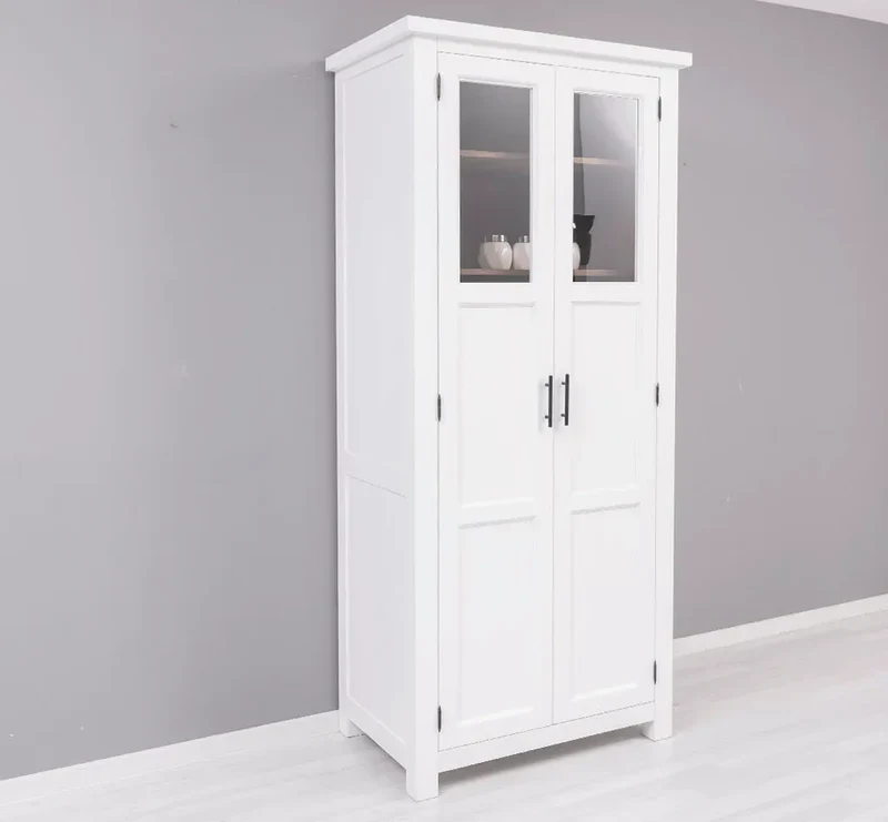 Buffetschrank aus Massivholz | Geschirrschrank- und Gewürzschrank mit Staufächern in den Türen