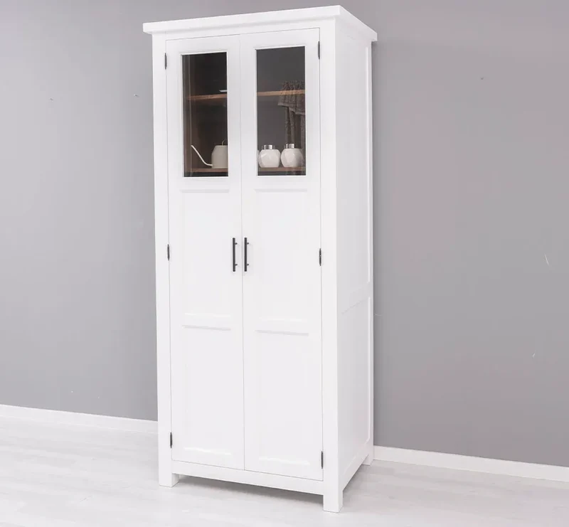 Buffetschrank aus Massivholz | Geschirrschrank- und Gewürzschrank mit Staufächern in den Türen