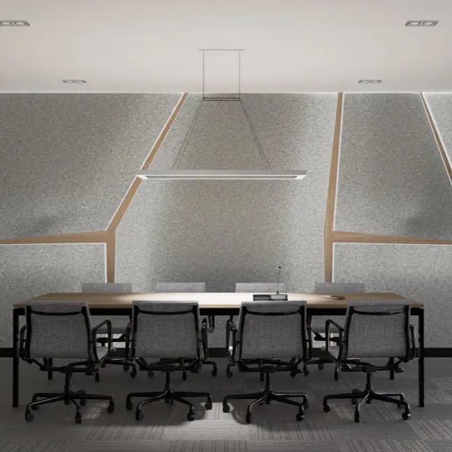 SILVER WHITE Plain Acoustic Wallpaper - 90% Wool