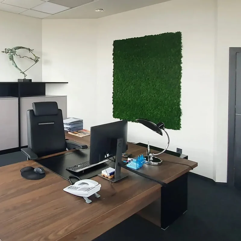 Flat Preserved Moss Wall Decor - 0.2 m²
